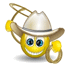 Cowboy Smilies (25) Smiley – Cowboy